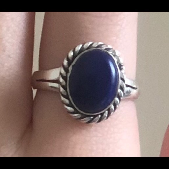 Lapis Lazuli silver ring - Picture 2 of 3